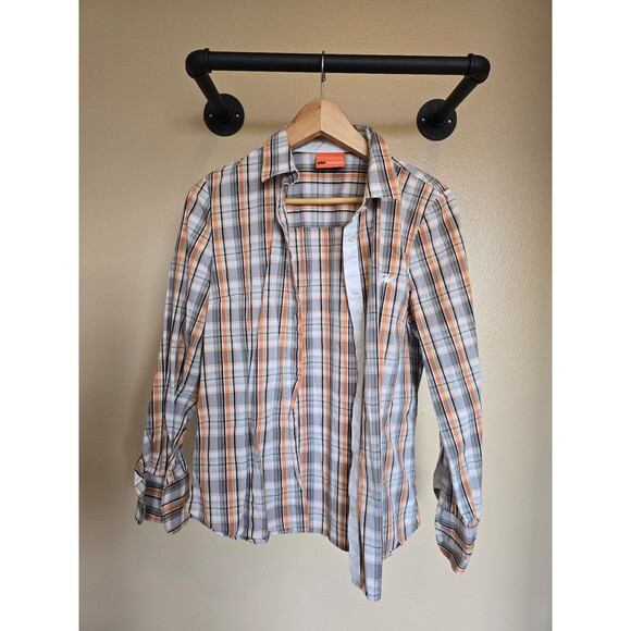 Ktm racing power wear long sleeve plaid button down shirt men's size large - Picture 3 of 7